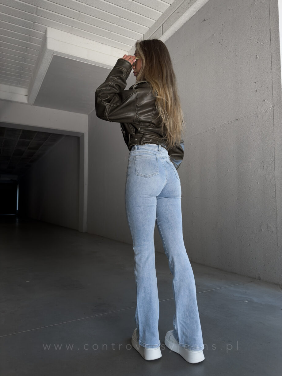 Jeansy flare damskie z wysokiej jakości denimu