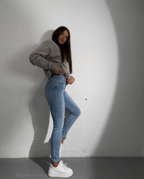 NIEBIESKIE JEANSY PUSH-UP TALL 370