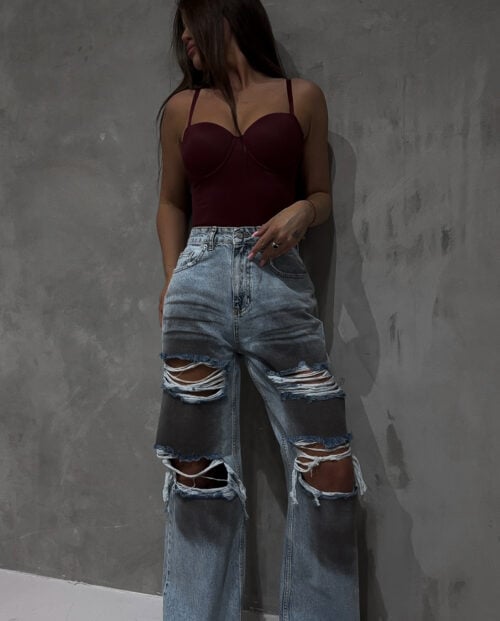 JEANSY Z DZIURAMI 142