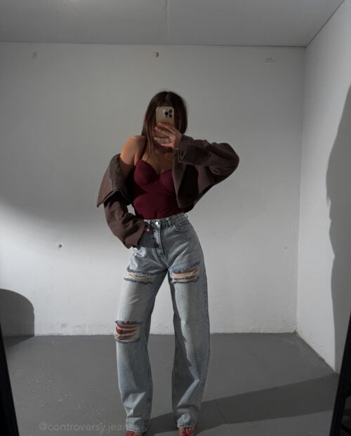 JEANSY Z DZIURAMI 145